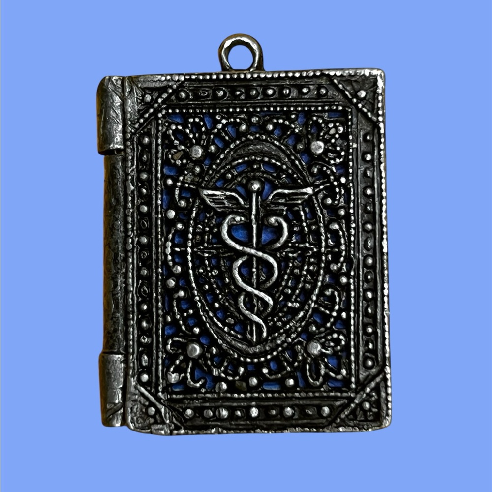 Vintage Caduceus Locket